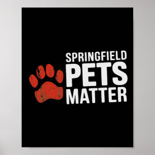 Trumman de äter Hundar Cats Springfield Pe Poster