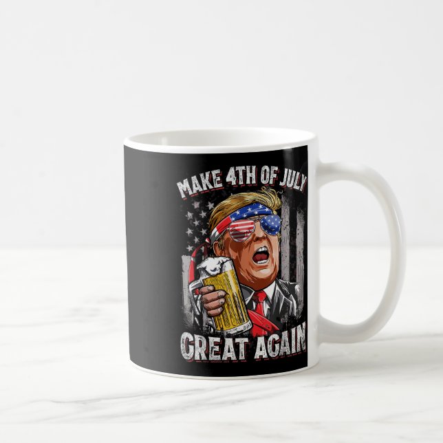 Trumman gör 4:e juli Underbar igen att Manar ska d Kaffemugg (Höger)