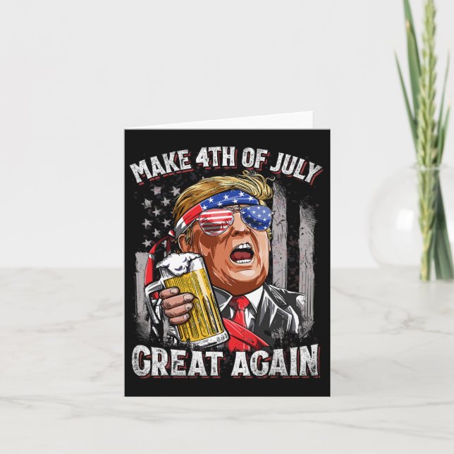 Trumman gör 4:e juli Underbar igen att Manar ska d Kort (Framsida)