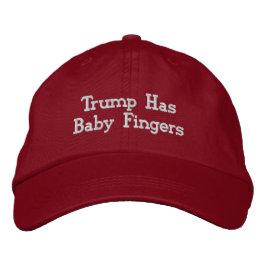 Trumman har Baby Finger Hat Broderad Keps