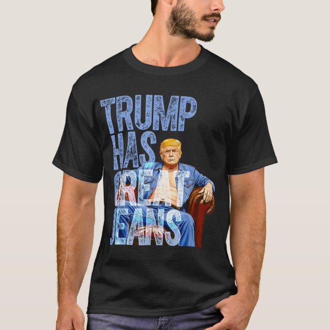 Trumman har Underbara Jeans Politiska Manar-kvinno T Shirt (Framsida)
