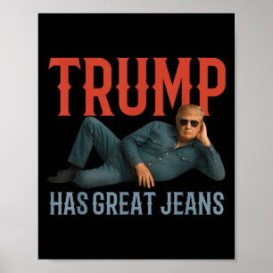 Trumman har Underbara Jeans underliga politiska PM Poster