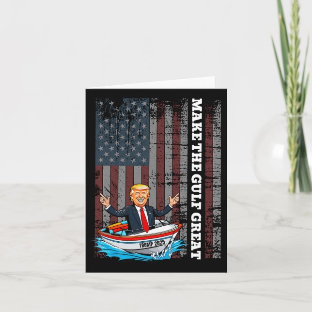 Trumman i USA:s Bukt gör Bukten Underbar Kort (Framsida)