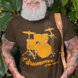 trumman på sten-bandet t shirt