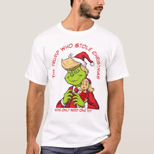 Trumman som lagrar jul t shirt (Framsida)