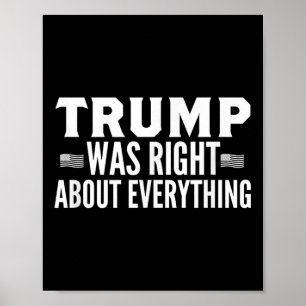 Trumman var Höger om allt på rätt sätt - trumpen v Poster