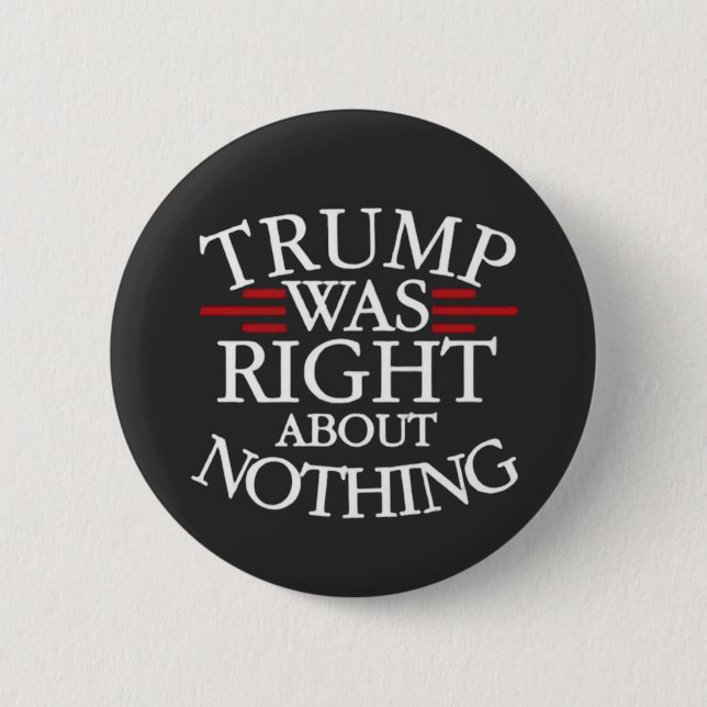 Trumman var Höger om ingenting antitrumpdemokrati Knapp (Framsida)