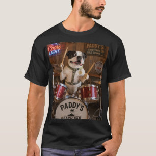 Trummande Boston Terrier T Shirt