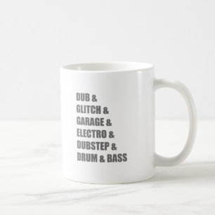 Trummar den Electro tekniskt fel Dubstep för dube Kaffemugg