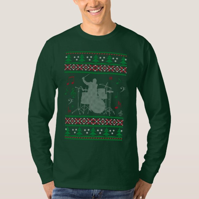 Trummar ful jul tee (Framsida)