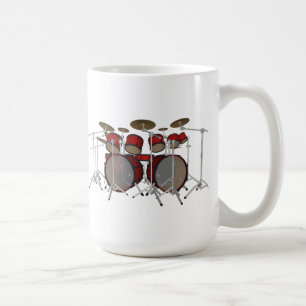 Trummar: Rött trumma satsen: 3D modellerar: Kaffemugg