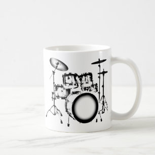 Trummar "teckningen ", kaffemugg