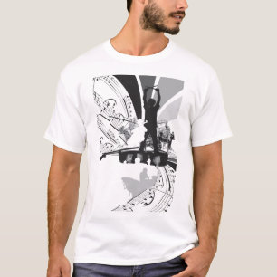 trummar violoncellillustrationen t-shirt