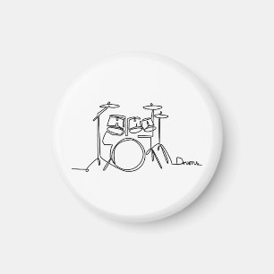 Trummis Musik Design Enrads Trummor  Magnet