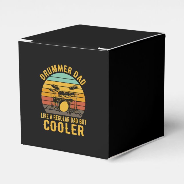 Trummis Pappa Liksom En Vanlig Pappa Men Coolare Presentaskar (Framsidan Sidan)
