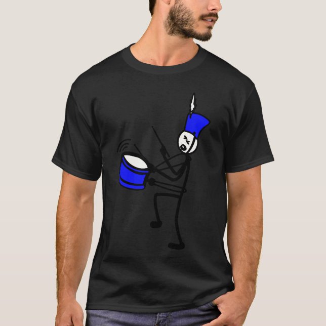 Trummis som gungar familj t shirt (Framsida)