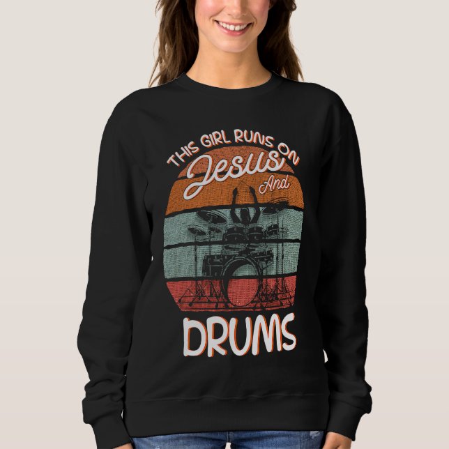 Trummis Trumslagar Truminstrument Trumset T Shirt (Framsida)