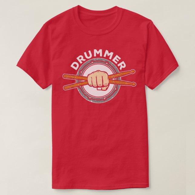 Trummor för percussion-trummor Drummer Quote Drum  T Shirt (Design framsida)
