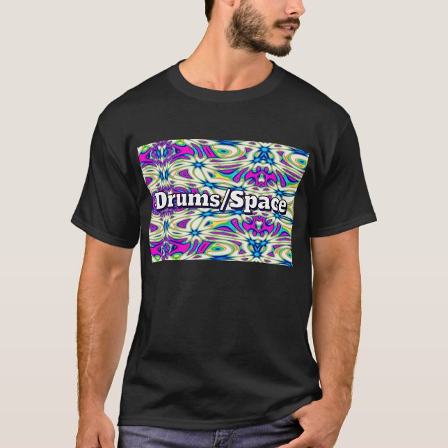 Trummor/Rymden (du kan ändra orden) T Shirt (Framsida)
