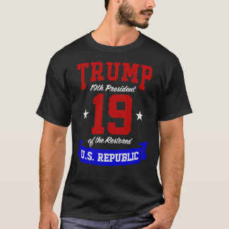 Trump 19:e presidenten för den amerikanska republi t shirt