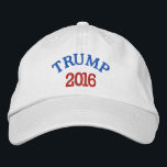 TRUMP 2016 Basic Justable Cap Broderad Keps<br><div class="desc">TRUMP 2016 BASIC JUSTABLE CAP(WHITE). TRUMP FÖR TALMAN!</div>