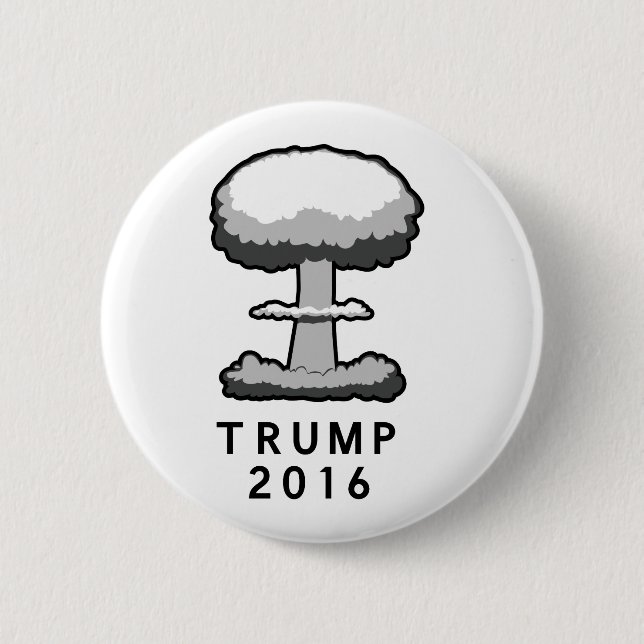 Trump 2016 Nuclear Mushroom Cloud Knapp (Framsida)