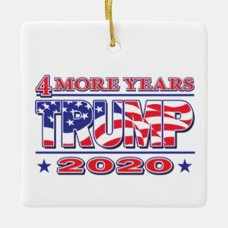 Trump 2020 4 Fler år Julgransprydnad Keramik