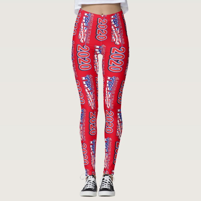 Trump 2020 4 Fler år Leggings (Framsida)