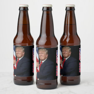 Trump 2020 - 4 fler år ölflaska etikett