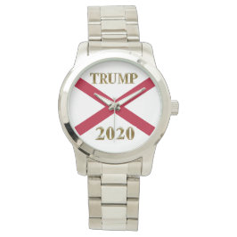 TRUMP 2020 ALABAMA SILVER WATCH ARMBANDSUR