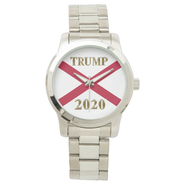 TRUMP 2020 ALABAMA SILVER WATCH ARMBANDSUR (Framsida)