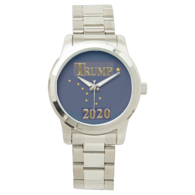 TRUMP 2020 ALASKA SILVER WATCH ARMBANDSUR (Framsida)