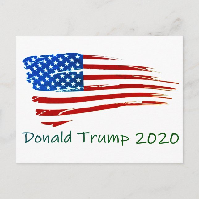 Trump 2020 American Flagga Vykort (Framsida)