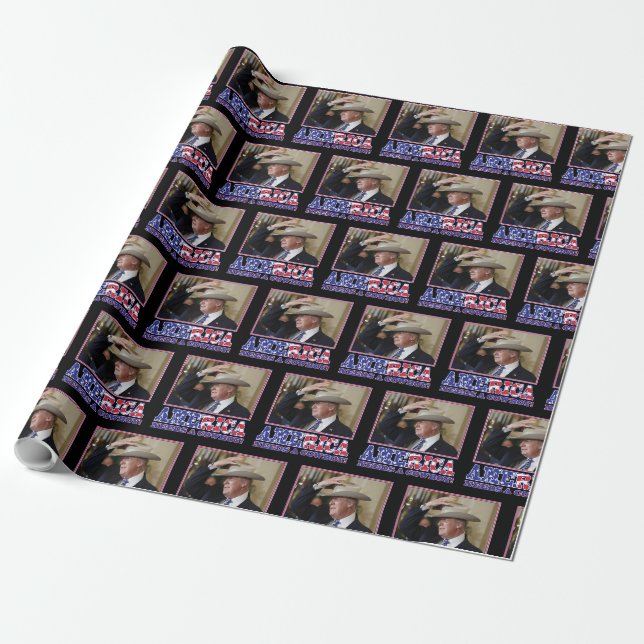 Trump 2020 Amerika behöver en Cowboy Presentpapper (Utrullad)