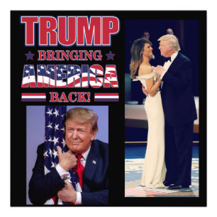 Trump 2020: Återställer Amerika Fototryck
