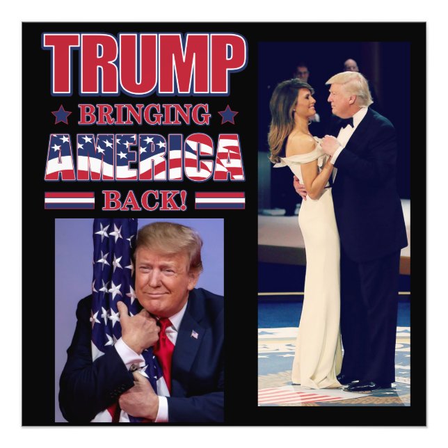 Trump 2020: Återställer Amerika Fototryck (Framsidan)