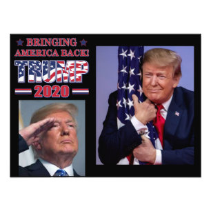 Trump 2020: Återställer Amerika Fototryck
