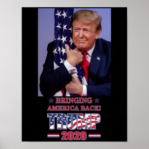Trump 2020: Återställer Amerika Poster
