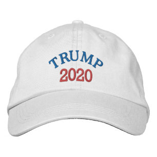 TRUMP 2020 Basic-justerbart tak Broderad Keps