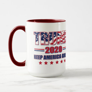 Trump 2020 Behålla America Underbarare Mugg