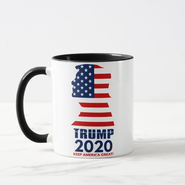 Trump 2020 Behålla Amerika igen Mugg (Vänster)