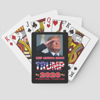 Trump 2020 Behålla Amerika Underbar Casinokort