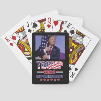 Trump 2020 Behålla Amerika Underbar Casinokort