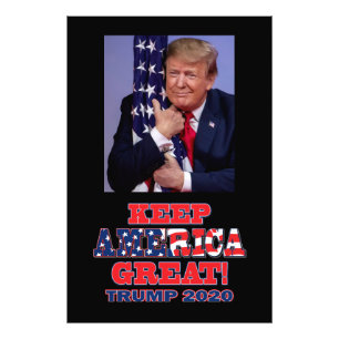 Trump 2020 Behålla Amerika Underbar Fototryck