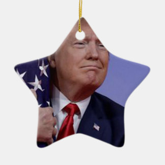 Trump 2020 Behålla Amerika Underbar Julgransprydnad Keramik