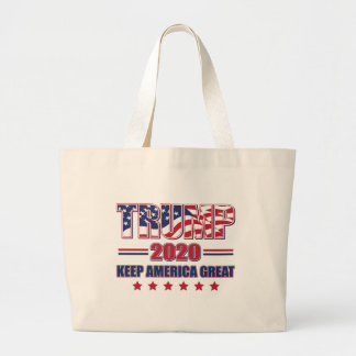 Trump 2020 Behålla Amerika Underbar Jumbo Tygkasse