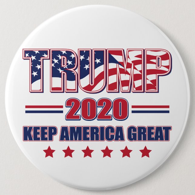 Trump 2020 Behålla Amerika Underbar Knapp (Framsida)