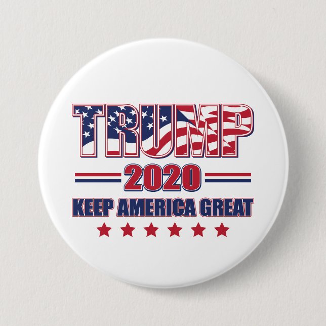 Trump 2020 Behålla Amerika Underbar Knapp (Framsida)