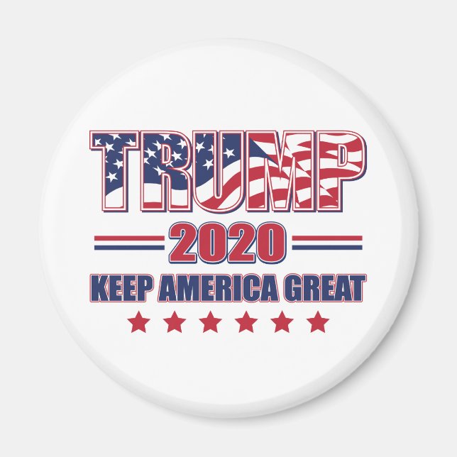 Trump 2020 Behålla Amerika Underbar Magnet (Framsidan)