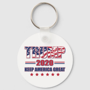Trump 2020 Behålla Amerika Underbar Nyckelring